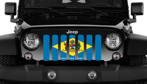 Delaware State Flag Jeep Grille Insert