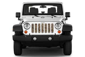 Wrangler with camo grill insert
