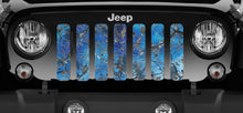 Dirty Girl Blue Undertow Camo Jeep Grille Insert