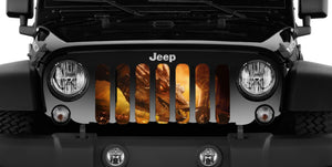 Gold Dragon Jeep Grille Insert