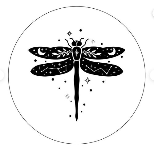 Dragonfly Constellation White Spare Tire Cover