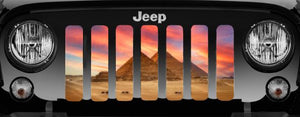 Egyptian Pyramids Print Jeep Grille Insert