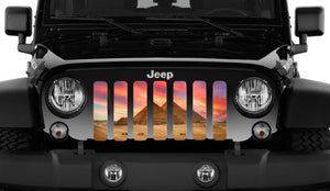 Egyptian Pyramids Print Jeep Grille Insert