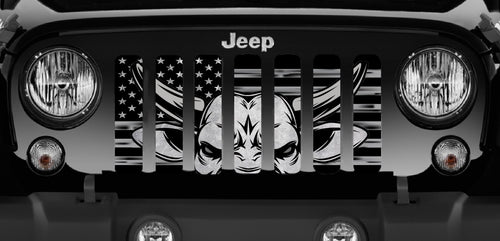 Eight Seconds American Flag Jeep Grille Insert