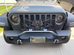 Eight Seconds American Flag Jeep Grille Insert