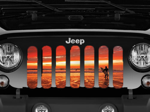 Endless Summer Surf Jeep Grille Insert