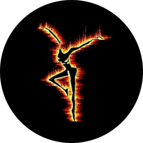 Fire Dancer Spare Tire Cover