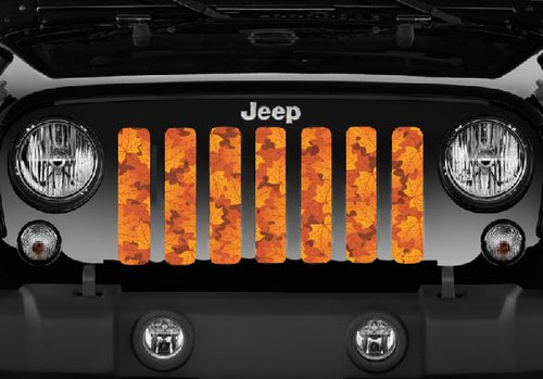 Fall Leaves Jeep Grille Insert