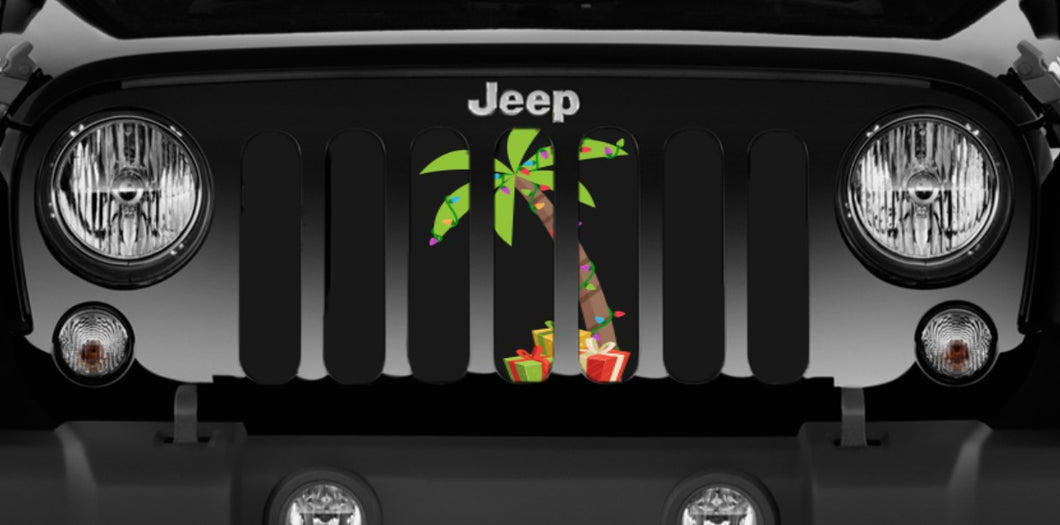 Feliz Navidad Jeep Grille Insert