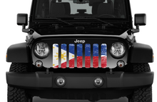 Filipino Flag Jeep Grille Insert