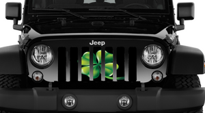 Four Leaf Clover Jeep Grille Insert