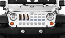 Ghost Tactical Back the Blue American Flag Jeep Grille Insert