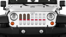 Ghost Tactical Back the Red American Flag Jeep Grille Insert
