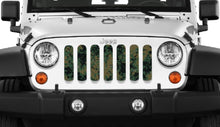 Green Digi Camo Jeep Grille Insert