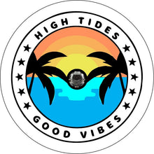 High Tides & Good Vibes White Spare Tire Cover