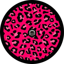 Hot Pink Leopard Print Spare Tire Cover