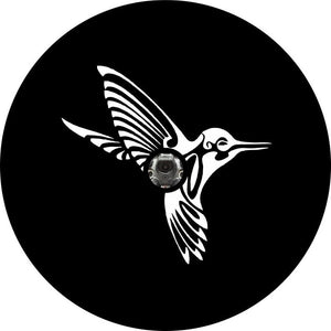 Humming Bird Black Spare Tire Cover