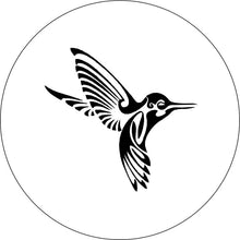 Humming Bird White Spare Tire Cover