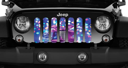 Happy Holiday Jeep Grille Insert