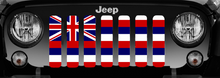 Hawaii State Flag Jeep Grille Insert