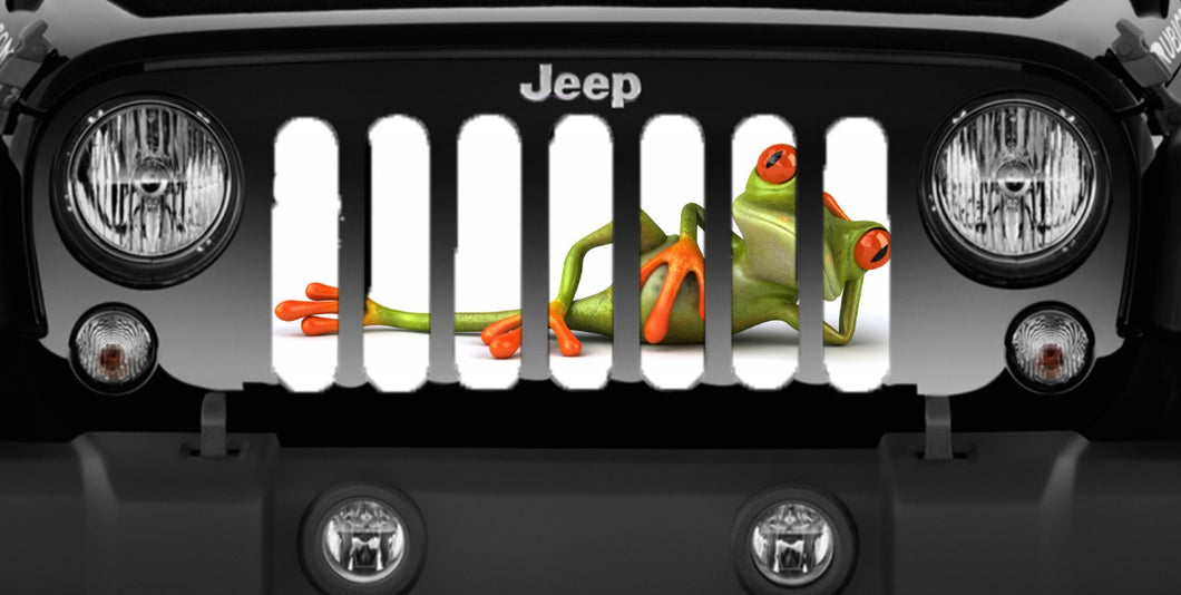 Hey You! Tree Frog Jeep Grille Insert