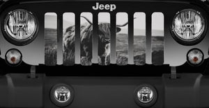 Highland Cow Jeep Grille Insert