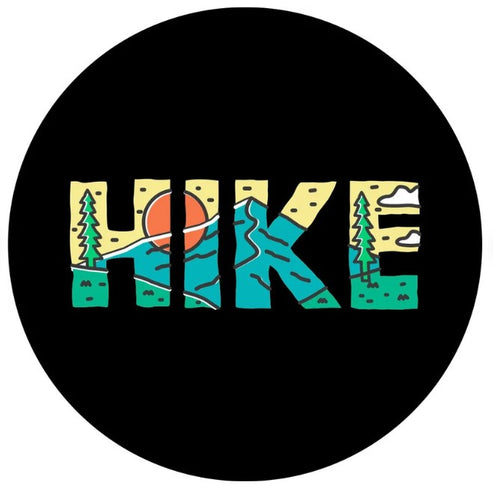 Hike To The Mountain Sun Spare Tire Cover