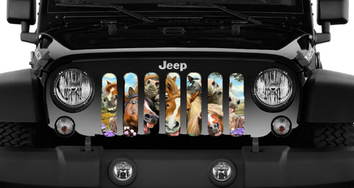 Horse Selfie Jeep Grille Insert