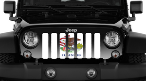 Illinois State Flag Jeep Grille Insert