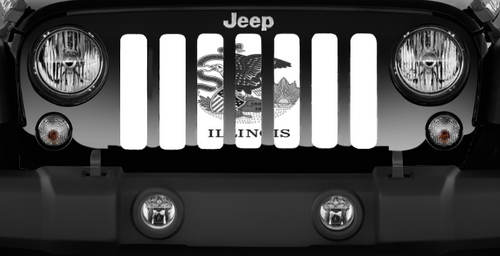 Illinois Tactical State Flag Jeep Grille Insert