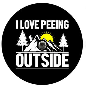 I Love Peeing Outside Spare Tire Cover