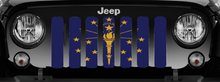 Indiana State Flag Jeep Grille Insert