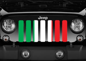 Italian Flag Jeep Grille Insert
