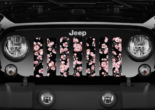 Japanese Cherry Blossom Flowers Jeep Grille Insert