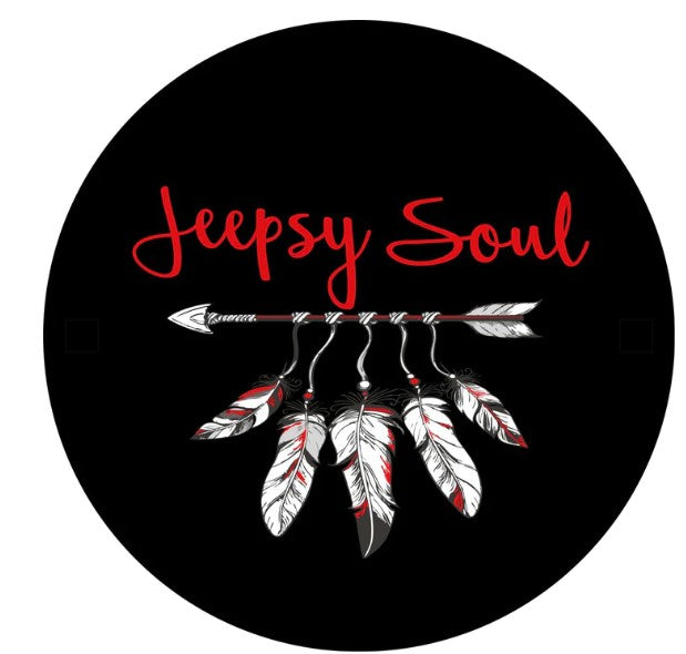 Jeepsy Soul Red Spare Tire Cover