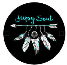 Jeepsy Soul Teal Spare Tire Cover