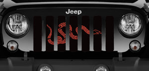 Join Or Die Red Jeep Grille Insert