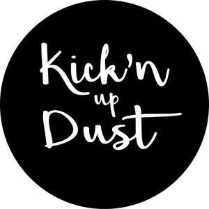 Kickin Up Dust Black Spare Tire Cover