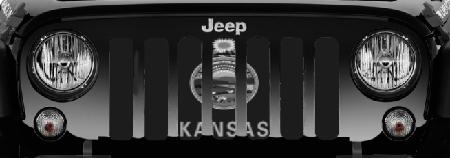 Kansas Tactical State Flag Jeep Grille Insert