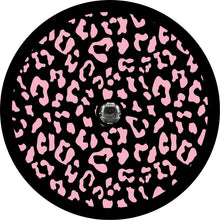 Leopard Print Baby Pink Spare Tire Cover