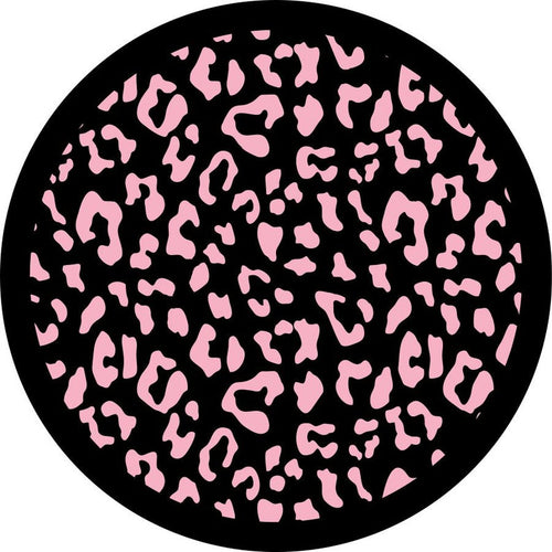 Leopard Print Baby Pink Spare Tire Cover