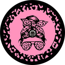 Leopard Cheetah Print Girl Sunglasses Black Baby Pink Spare Tire Cover
