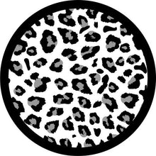 Leopard Cheetah  Print Grey Spots Spare Tire Cover