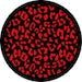 Leopard Print Red Spare Tire Cover
