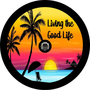 Living The Good Life Black Spare Tire Cover