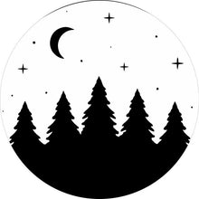Lost In The Forest White Sky Spare Tire Cover