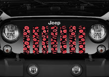 Red Lip Kisses Jeep Grille Insert