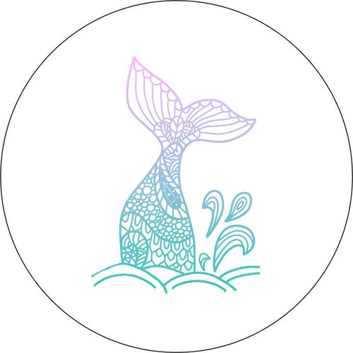 Mermaid Mandala Tail White