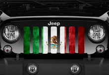 Rustic Mexico Flag Jeep Grille Insert