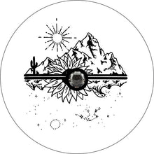 Mountain & Water Views White Spare Tire Cover